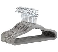 Amazon Basics Perchas Antideslizantes de Terciopelo (Bebés y Niños Pequeños), 29,5cm (para Ropa de Bebé), Paquete de 30, Gris
