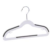 Amazon Basics Perchas de plástico para niños, juego de, Blanco, 30 Unidad, Paquete de 1, 32.5 x 20.3 x 0.5 cm