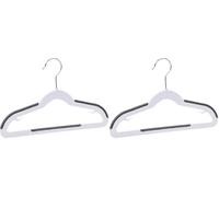 Amazon Basics Perchas de plástico para niños, Juego de, Blanco, 30 Unidad, Paquete de 2, 32.5 x 20.3 x 0.5 cm