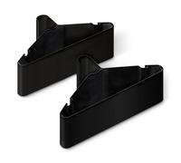 Amazon Basics - Perchas de plástico para Ropa, tamaño de Adulto, Color Negro, Paquete de 50