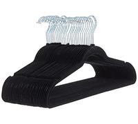 Amazon Basics Perchas de Terciopelo para Trajes - Paquete de 30, Negro