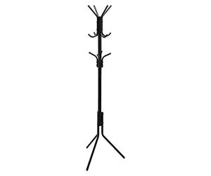 Amazon Basics Perchero metálico de pie para abrigos y ropa, negro, 49.5 x 49.5 x 169 cm (L x W x H)