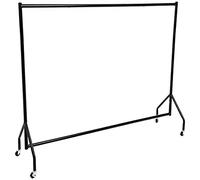 Amazon Basics Perchero para ropa, 1,8 x 1,5 m, negro.