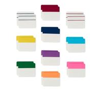 Amazon Basics Pestañas de Colores Adhesivas para Libros, Marcapáginas Autoadhesivos para Escribir Notas de Lectura, Archivos, Oficina, Paquete Surtido de 640 de 5,1 cm de Ancho