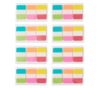 Amazon Basics Pestañas de Colores Adhesivas para Libros, Marcapáginas Autoadhesivos para Escribir Notas de Lectura, Archivos, Oficina, Paquete Surtido de 480 de 2,5 cm de Ancho