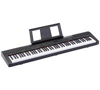 Amazon Basics Piano Digital Portátil de 88 Teclas Semicontrapesadas con Pedal de Sustain, 2 Altavoces, 140 Timbres, 200 Ritmos, 16 Canciones de Demostración, Metrónomo, Modo Lección - Negro