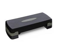 Amazon Basics Plataforma de Step para Ejercicios Aeróbicos, Escalón Ajustable para Entrenamiento en Casa, 68.58cm, Negro/Gris