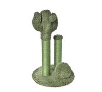 Amazon Basics Poste rascador para gatos, para interior, poste triple, 68 cm, verde