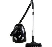 Amazon Basics Potente aspirador con bolsa, para suelos duros y alfombras, filtro HEPA, compacto y ligero, 700 W, 1,5 l (UE), Negro