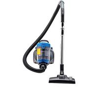 Amazon Basics Potente aspirador de cilindro sin bolsa, para suelos duros y alfombras, filtro HEPA, compacto y ligero, 700 W, 2.0 L (UE), Negro/Azul
