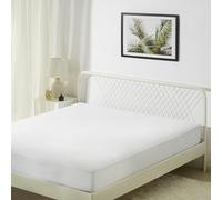 Amazon Basics Protector Colchón Impermeable, Altura 45cm Lavable Silencioso Cubre Colchón Cama 160 x 200, Blanco