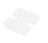 Amazon Basics Puntos de Gancho y Bucle, Parte Trasera Adhesiva, Paquete de 125 Pares (250 Piezas), 1,9 x 1,9cm, Color Blanco