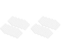 Amazon Basics Puntos de Gancho y Bucle, Parte Trasera Adhesiva, Paquete de 250 Pares (250 Piezas), 1,9 x 1,9cm, Color Blanco