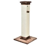 Amazon Basics Rascador para gatos de interior, resistente, con suelo de alfombra, alto y grande 90 cm, color marrón