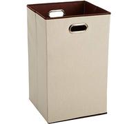Amazon Basics Rectangular Cesta Plegable para la Colada, Beis,Marrón