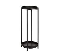 Amazon Basics Redondo Jardinera en negro