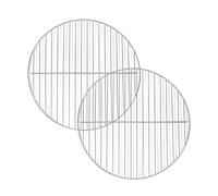 Amazon Basics - Rejillas para Parrilla, 37.4 cm, Paquete de 2, Plateadas
