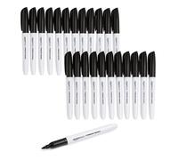 Amazon Basics Rotuladores permanentes, Negro, 24 unidad