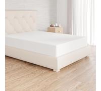 Amazon Basics Sabana Bajera Ajustable, 135 x 190 x 30 cm, de Poliéster Microfibra, Blanco