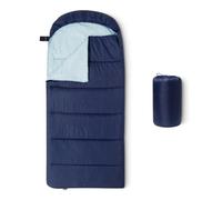 Amazon Basics Sacos de Dormir para Niños, con Clasificación de 10 Grados C/50 Grados F, Azul Marino, 167.6 x 73.7cm