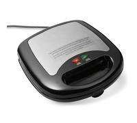 Amazon Basics - Sandwichera 3 en 1 (sandwichera, sandwichera parrilla y gofrera) con placas extraíbles, 700 W, Negro