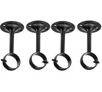 Amazon Basics Set de 2 Soportes Ajustables de Techo, 1 Paquete, Negro (Paquete de 2)