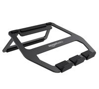Amazon Basics Soporte de aluminio plegable para ordenadores portátiles con pantalla de 33 cm (13")- 38 cm (15"), negro