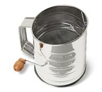 Amazon Basics Tamiz para Harina, Capacidad para 3 Tazas de Harina Fina o Gruesa, Apta para Lavavajillas