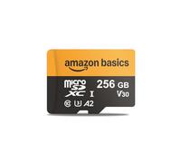 Amazon Basics Tarjeta MicroSDXC de 256 GB con Adaptador, Velocidad de Lectura de hasta 200 MB/s, Paquete de 1