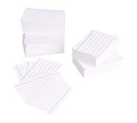 Amazon Basics Tarjetas de índice rayadas A8, Blanco, Paquete de 1000, 7,4 cm x 5,2 cm