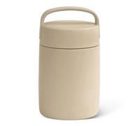 Amazon Basics Tarro Aislante de Acero Inoxidable para Alimentos Fríos y Calientes, a Prueba de Fugas, 473ml, Gris Lino
