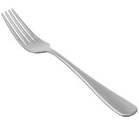 Amazon Basics Tenedores de Mesa de Acero Inoxidable, con Punta Redonda, Plata, Juego de 12