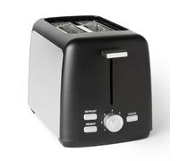 Amazon Basics Tostadora 2 Rebanadas con 7 Niveles de Tostado y Bandeja para Migas Extraíble, Ranuras Extra Anchas, 800W, Negro