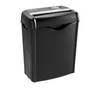 Amazon Basics Trituradora de Papel de Corte Cruzado, de 5 a 6 Hojas, para Documentos A4 y Tarjetas de Crédito, Papelera de 14,5L, Color Negro