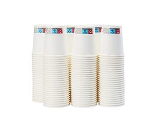 Amazon Basics Vaso de papel para bebidas calientes, 207 ml, 150 unidades, Blanco