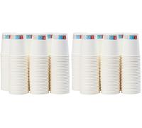 Amazon Basics Vaso de papel para bebidas calientes, 207 ml, 150 unidades, Blanco (Paquete de 2)