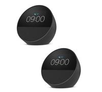 Amazon Echo Spot 2024 Despertador Inteligente con Sonido de Calidad y Alexa Negro 2 Unidades