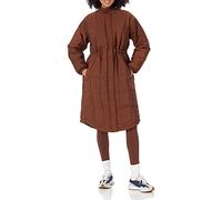 Amazon Essentials Abrigo Extragrande Acolchado (Disponible en Tallas Grandes) Mujer, Marrón Intenso, S