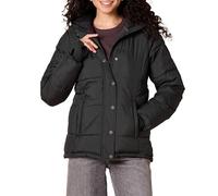 Amazon Essentials Abrigo Plumífero con Capucha de Manga Larga y Alta Densidad (Disponible en Tallas Grandes) Mujer, Negro, M