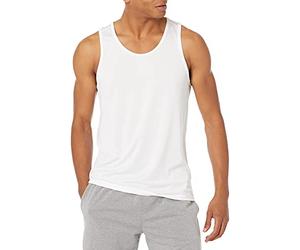 Amazon Essentials Active Tech - Camiseta sin mangas elástica para hombre, color blanco, talla XS