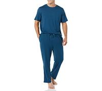 Amazon Essentials AEM20149SS22 - Juego de Pijamas, Color Azul Oscuro, S