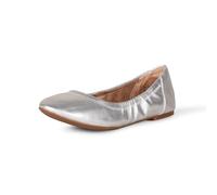 Amazon Essentials Bailarinas sin Cordones de Belice Mujer, Plateado, 47 EU