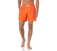 Amazon Essentials Bañador de 18cm con Forro de Malla, Bolsillos y Cierre con Cordón Hombre, Naranja, XS