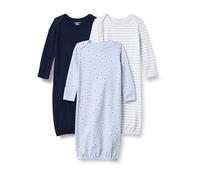 Amazon Essentials Bata de Algodón para Dormir de Manga Larga Unisex Bebés, Azul Marino/Koala/Rayas, 0-6 Meses