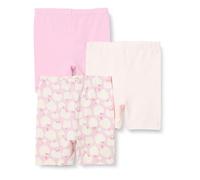 Amazon Essentials Bebé-Niñas Pantalón Corto de Ciclismo, Paquete de 3, Manzanas/Rosa, 24 meses