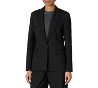 Amazon Essentials Bléiser de Ajuste Regular, Tejido y con un Solo Botón Mujer, Negro, 48