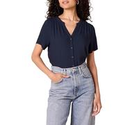 Amazon Essentials Blusa Tejida de Manga Corta y Corte Holgado Mujer, Azul Marino, XL
