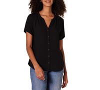 Amazon Essentials Blusa Tejida de Manga Corta y Corte Holgado Mujer, Negro, XS