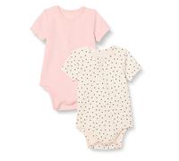 Amazon Essentials Body tunecino Unisex bebé, Pack de 2 , Lunares/Rosa Pálido, 18 meses
