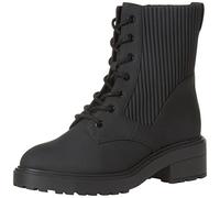 Amazon Essentials Bota de Combate de Goma con Suela Gruesa Mujer, Negro, 40.5 EU